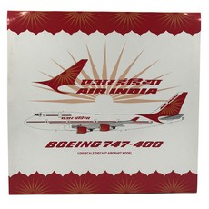 JCWings 1/200印度航空B747-400 VT-EVA飛機壓鑄模型, 混色