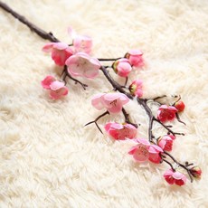Black&White 室內設計人造梅花枝, 粉紅色, 1個