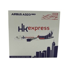 JCWings 1/200 Hongkong express A320neo B-LCO飛機壓鑄模型, 混色