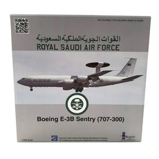 Inflight 1/200沙烏地阿拉伯空軍E-3B B707-300 1804支架 飛機壓鑄, 混色