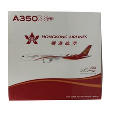JCWings 1/200 Hongkong Airlines A350-900 B-LGA襟翼向下有支架 飛機鋁合金模型, 混色