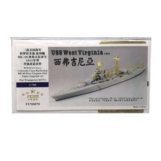FSTARmodel 1/700 WW2 USN 科羅拉多級戰列艦 BB-48 西弗吉尼亞 1941 年小號手升級套組 05771 塑料模型貼紙, 混色