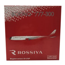 鳳凰1:400 Rossiya B777-300飛機模型 鋁合金 EI-UNP Far East leopard, 混色