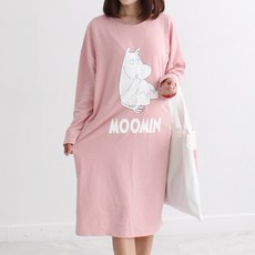 Momsketch 孕婦Moomin印花長袖連身裙