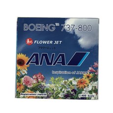 Phoenix 비행기다이캐스트 1/400 ana B737-800/w JA85AN Flower Jet, 혼합 색상, 1개