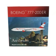 Phoenix飛機模型 1/400 Austrian Airlines B777-200ER OE-LPD Hongkong Hello, 混色