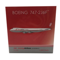 鳳凰航空飛機模型 1/400 friends and Dao Tong航空 B747-200F B-2462, 混色