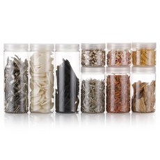 B PROJECT 冰箱圓形保鮮盒基本款9入 + 32種貼紙, 1套