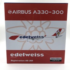 JCWings飛機壓鑄模型 1/200 Swiss Edelweiss航空 A330-300 HB-JHR, 混色