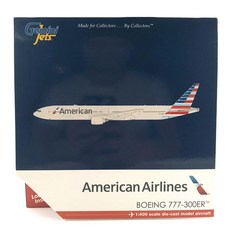 Gemini Jets 飛機壓鑄 1/400 美國航空公司 B777-300ER N721AN, 混色