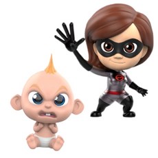 THE INCREDIBLES HotToys005CosbabyIncredibles2FigureJackJack+Elastigirl, 1套