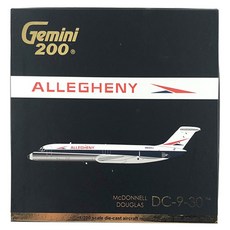 Gemini Jets 飛機壓鑄 1/200 美國阿勒格尼航空 DC-9-30 N940VJ 拋光, 混色