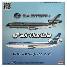 Inflight 1:200 Florida Airlines DC-10-30 N103TV飛機壓鑄模型, 混色