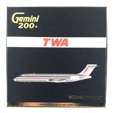 Gemini Jets 飛機壓鑄 1/200 TWA 航空 B717-200 N426TW, 混色