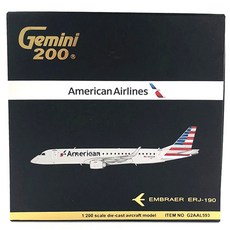 Gemini Jets 飛機壓鑄 1/200 ERJ-190 N953UW, 混色