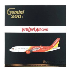 Gemini Jets 飛機壓鑄 1/200 VIETJET A320-200 VN-A671, 混色