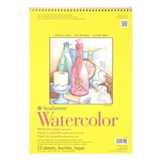 Strathmore 絲蒂摩 S3 專業水彩寫生本 線圈 GI360011, 28 x 38 cm, 12張