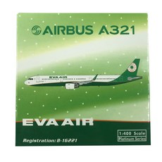 Phoenix 1:400 Taiwan evergreen Airlines A321 B-16221 비행기 다이캐스트, 혼합 색상, 1개
