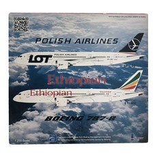 Inflight 1:200衣索比亞航空B787-8 ET-ASI飛機模型, 混色