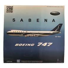 Inflight 1:200比利時航空B747-100 OO-SGA飛機壓鑄模型, 混色