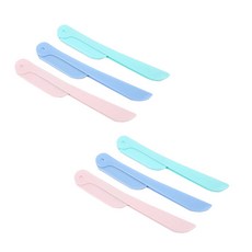 섬세한 접이식 눈썹칼 3종 세트, 핑크, 블루, 민트, 2세트