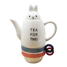 신지가토 티 포 투 티포트 + 거름망 + 컵 2p, 토끼, 1세트