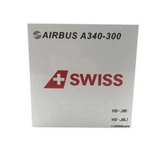 PandaModel 1:400瑞士航空A340-300 HB-JMI Schaffhausen n/c 飛機壓鑄模型, 混色