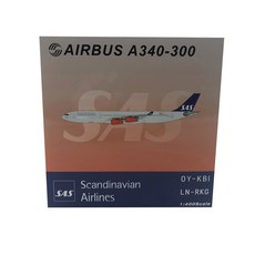 PandaModel 1:400 Nordic aviation A340-300 OY-KBI Rurik Viking飛機壓鑄模型, 混色