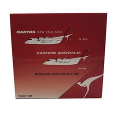 JCWings 1:200澳洲航空DHC-8-100衝向八 VH-TQW 飛機壓鑄模型, 混色