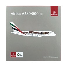 Gemini Jets 1:400 阿聯酋航空 A380-800 A6-EEQ 野生動物 5 飛機壓鑄, 混色