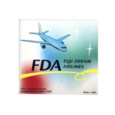 JCWings 1:200 Fuji dream aviation ERJ-170 JA04FJ 綠色 飛機壓鑄, 混色