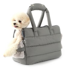 AMYLOVESPET 犬用寵物單肩背包, 灰色