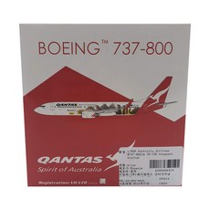鳳凰1:400澳洲航空B737-800/w VH-VZD frequent visitor飛機壓鑄模型, 混色