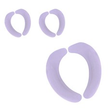 블럭마트 욕실 심플 변기시트, 퍼플, 3개