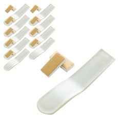 Block Mart 浴室馬桶把手 綠色 10入 + 黏貼海綿, 1套