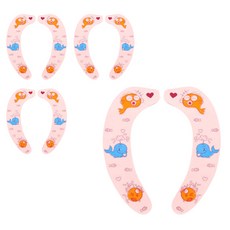 Block Mart 浴室馬桶坐墊 S, 粉色魚, 4入