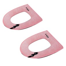 Blockmart 加厚貓咪馬桶坐墊, 隨機出貨, 2入