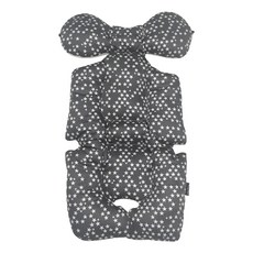 AnyGo 四季用嬰兒車椅墊, 深灰色 星星款, 1入