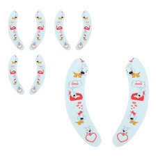 Block Mart 浴室馬桶坐墊 S, 藍色小狗, 4入