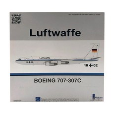 Inflight飛機模型 1/200 德國空軍 B707-300 1002, 混色
