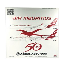 Inflight飛機模型 1/200 毛里求斯航空 A350-900 3B-NBQ, 混色
