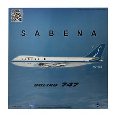 Inflight飛機壓鑄模型 1/200 Belgium aviation B747-100 OO-SGB, 混色