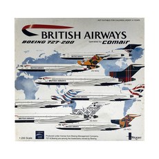 Inflight飛機模型 1/200 英國航空 B727-200 ZS-NZV 緩繞愛爾蘭, 混色