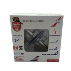 Aeroclassics飛機壓鑄模型 1/400 Canada Quebec Airlines HS-748 C-GAPC, 混色