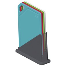 TRAMONTINA 彩色砧板組 松石綠+紅色+綠色+白色+收納支架, 1套, 砧板 4p + 支架