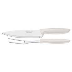 트라몬티나 플레누스 카빙 2p세트 화이트 23498310, 1세트, 17.8cm chef's knife + carving fork