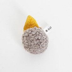 BABYBLEE 女童用毛絨球C髮夾
