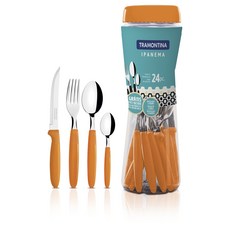 TRAMONTINA 西式餐具組 24入, 橘子, 1套