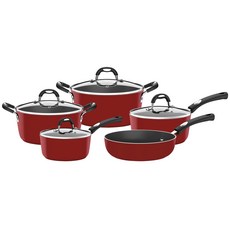 트라몬티나 모나코 쿡웨어 세트 20899750, 레드, 냄비 22cm + 24cm + 16cm + 20cm + 후라이팬 24cm, 1개