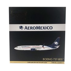 GeminiJets飛機壓鑄模型 1/200 Mexico Airlines B737-800/s XA-AMK, 混色